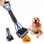 Pet Poop Pickup Clip Long Handle Foldable Dog Waste Cleaner Outdoor Poop Scooper Home Cleaning Tool Supplies - shimendi