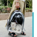 Pet Cat Carrying Bag Space Pet Backpacks Breathable Portable Transparent Backpack Puppy Dog Transport Carrier Space Capsule Bags - shimendi