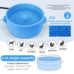 Auto Constant Temperature Heated Pet Bowl, 2-in-1 Food & Water Warmer for Cats Dogs Winter Keep Warm Bowl shimendi Sécurité et Confort pour Chien chat| Shimendi