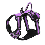 Adjustable Nylon Dog Harness Vest Reflective Soft Breathable No Pull Dog Harness Pet Harness Leash For Small Medium Large Dogs - shimendi