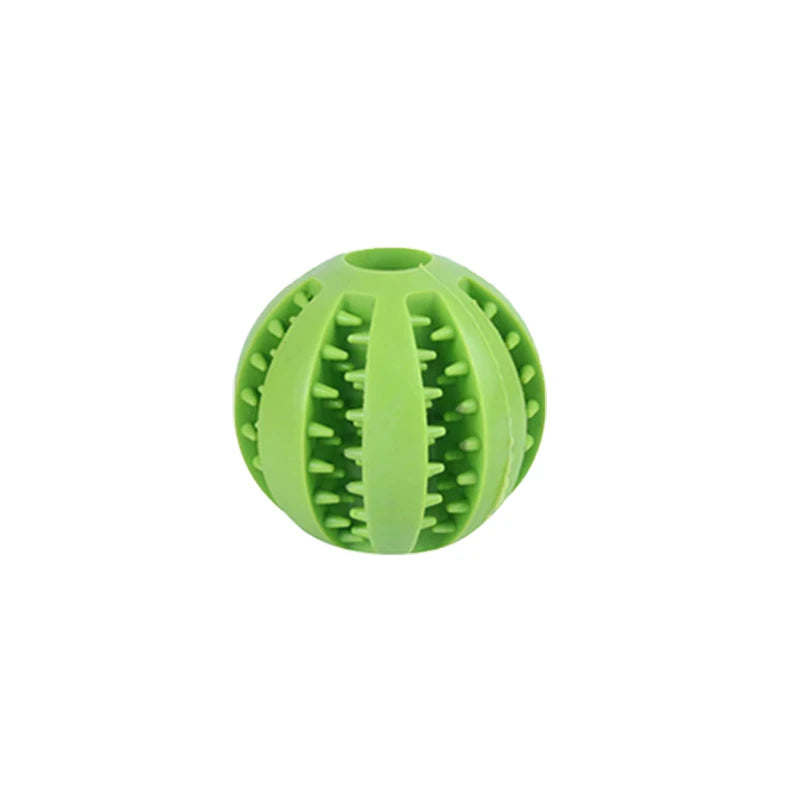New Pet Dog Toy Interactive Rubber Balls for Small Large Dogs Puppy Cat Chewing Toys Pet Tooth Cleaning Indestructible Dog Ball
