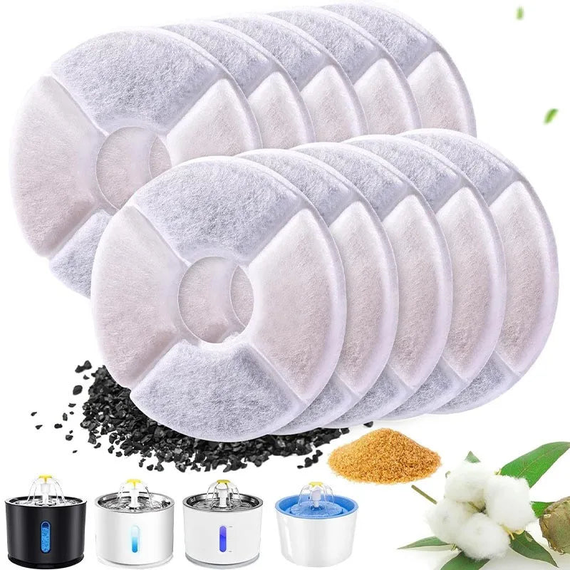 Cat Water Fountai Little Flower Water Fountain Filter Cartridge, Original Fit, Deep Purification for Pet's Healthy Water Intake