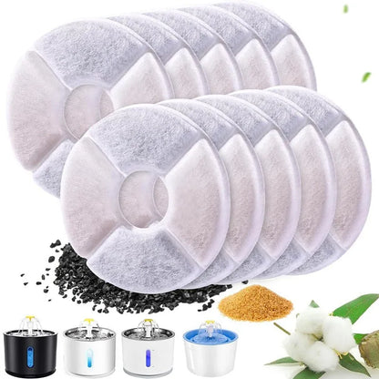 Cat Water Fountai Little Flower Water Fountain Filter Cartridge, Original Fit, Deep Purification for Pet's Healthy Water Intake