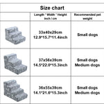 Stairs for Dog Pet Ramp Stairs Cat Dog Ladder 3 4 Step Stairs for Dogs Puppy Ramp Detachable Sponge Pet Ladder Accessories - shimendi