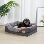 L XL 2XL 3XL Dog Bed Super Soft Orthopedic Foam Pet Bed Sleeping Mat with Cotton-padded Bolster and Removable Cover - shimendi