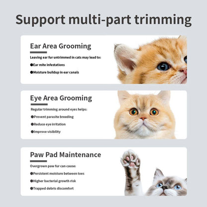Pet care Trimmer Set-Low Noise dogs & Cats Trimmer, Wireless, LED & Waterproof