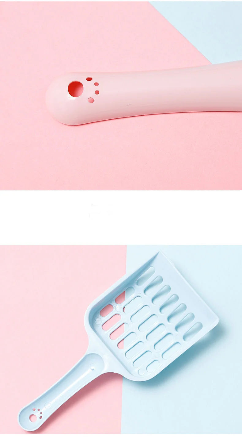 Pet Cat Excrement Cleaning Litter Basin Shovel Supplies Available In Multiple Colors Tofu Mesh Hollowed Out