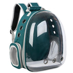 Cat Pet Carrier Backpack - Transparent Capsule Bubble Design, Breathable for Small Animals (Puppy/Kitty/Bird), Ideal for Travel - shimendi