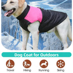 Winter Big Dog Clothes Waterproof Vest Jacket For Small Dogs Cats Outdoor Warm Puppy Coat With D Ring Labrodor Pug Pet Costume - shimendi