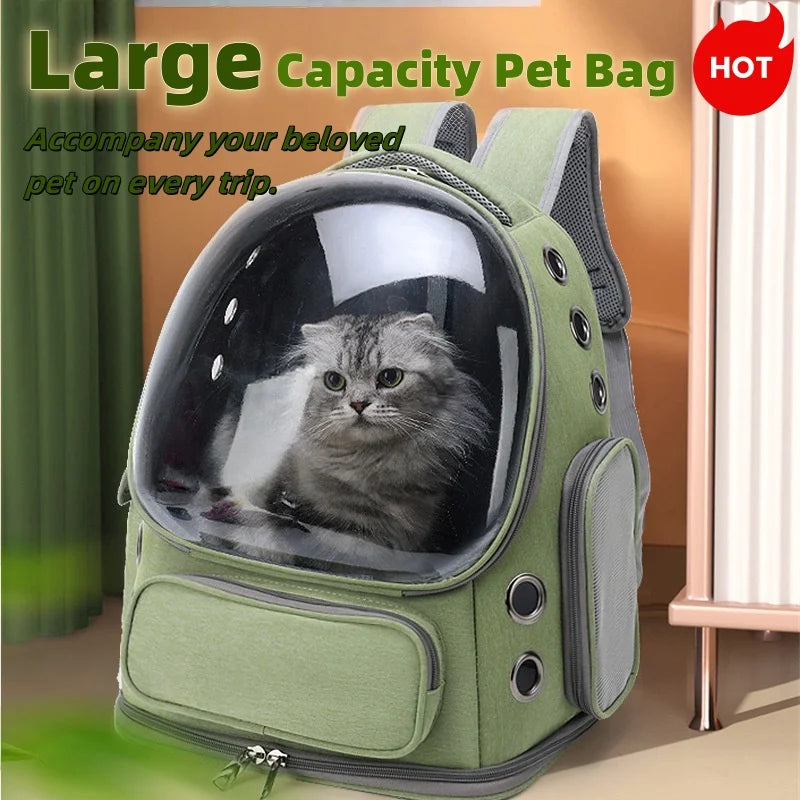 2025 New Transparent Pet Carrier Backpack Cat Accessories Outdoor Pet Shoulder bag for Cats Small Dogs Breathable Pet Supplies shimendi Sécurité et Confort pour Chien chat| Shimendi