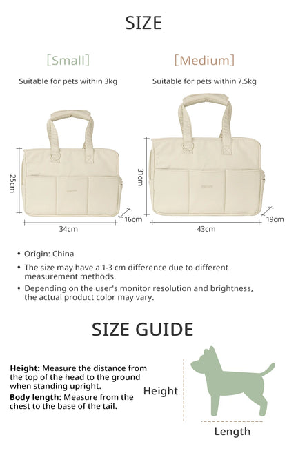 Pets go out and pack puppies. Portable one-shoulder bags are suitable for cats and small dogs to carry outdoors than bears.