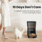 ROJECO Automatic Pet Feeder Button Version Auto Cat Food Dispenser Accessories Smart Control Pet Feeder For Cats Dog Dry Food - shimendi