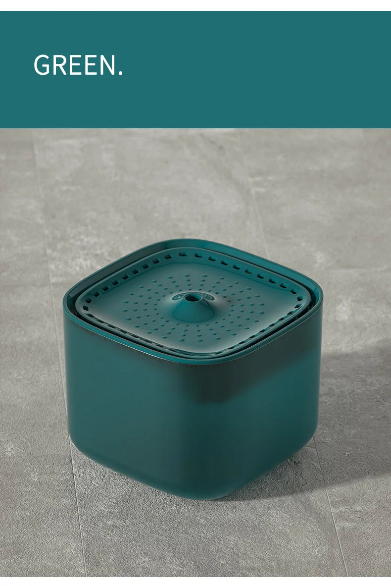 101oz/3L Pet Water Fountain Automatic Induction Circulating Filtering Cat Water Drinker USB Electric Mute Cats Water Dispenser