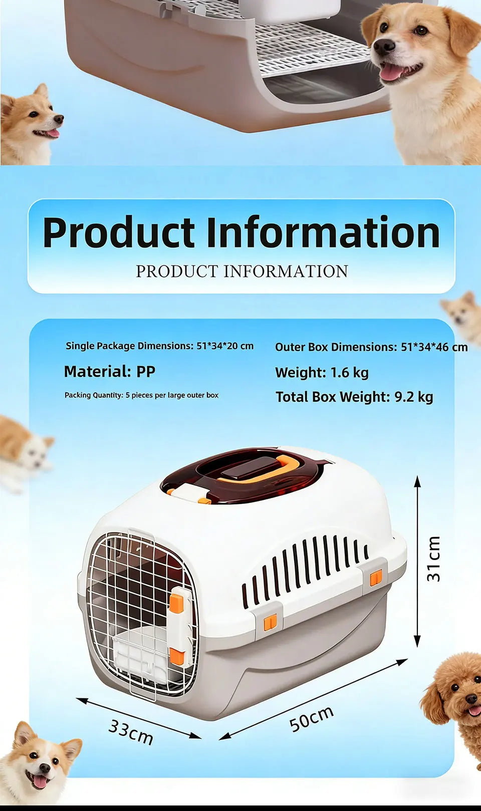 Raymax Portable Pet Carrier Spacecrt  Bag Dog Cage Travel Airline Outing Aircrt Che-in Universal Pet Fitn Scene For 8kg Pet Vet