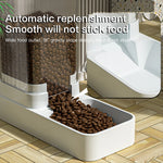 Automatic Cat Feeder & Water Dispenser with Gravity Food Storage Container for Cats and Dogs - shimendi