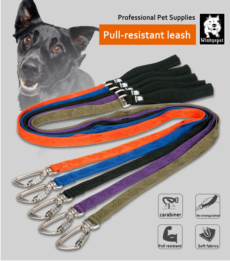 TRUELOVE Pet Leash Nylon Zinc-alloy Hook Carabiner Dog Accessories Rope Lead Medium Big Ferocious Travel Pet Supplies YL1831