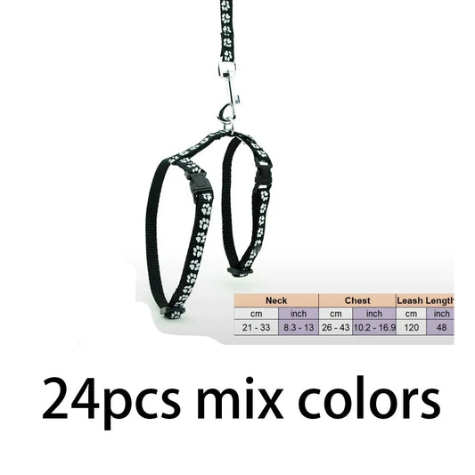 Custom 24Pcs Pet Dog Mix Colors Chest Harness shimendi Sécurité et Confort pour Chien chat| Shimendi