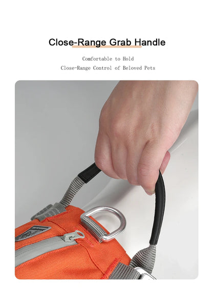 TRUELOVE Escape-proof Harness with Zippered Pocket Tactical Dog Vest Harness and Easy Control Training Military Backpack YH1811