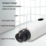 Electric Dog Nail Clippers for Dog Nail Grinders Rechargeable USB Charging LED Light Pet Quiet Cat Paws Nail Grooming Supplies - shimendi