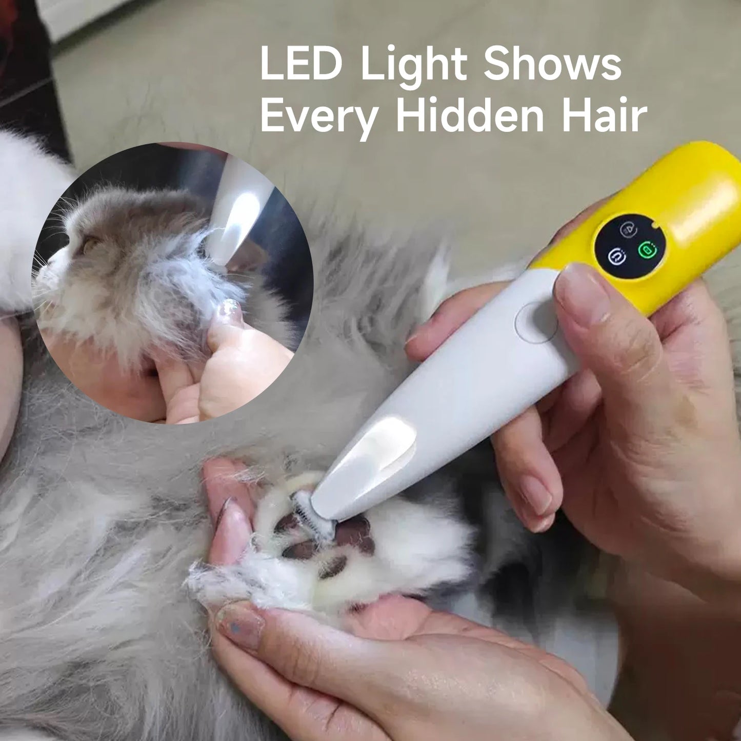 Pet care Trimmer Set-Low Noise dogs & Cats Trimmer, Wireless, LED & Waterproof