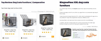 XXL Large Heavy Duty Dog Crate Strong Pet Cage Tear