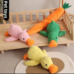 1/3PCS Things For Dogs Dogs Accessories Dog Supplies Calming Duck Squeaky Plush Toy Luxury Sleep Aid Durable Puppy Companion Pet - shimendi