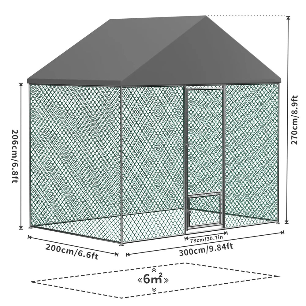XXL XL Large Outdoor Chicken Run Coop Heavy Duty Walk-In