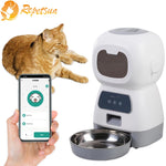 3.5L Automatic Pet Feeder For Cats WiFi Smart Swirl Slow Dog Feeder With Voice Recorder Large Capacity Timing Cat Food Dispenser - shimendi