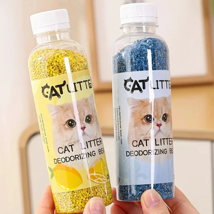 Cat Litter Deodorizing Beads Bottle - Odor Eliminator for Comfortable Home Smell Freshener for Cat Litter Box