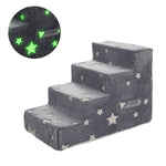 Stairs for Dog Pet Ramp Stairs Cat Dog Ladder 3 4 Step Stairs for Dogs Puppy Ramp Detachable Sponge Pet Ladder Accessories - shimendi