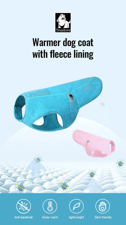 Truelove Hygienic Warmth Anti-Bacterial and Adjustable Pet Jacket Nylon Warm Dog Vest Pet Clothes Manufacturer Fleece TLG2522