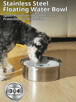 4L large-capacity pet suspended water bowl stainless steel dog food bowl spill-proof drip-free cat water dispenser shimendi Sécurité et Confort pour Chien chat| Shimendi