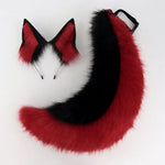 Animal Cosplay Headwear and Tail 2PCS Set Beast Cosplay Ears Wolf Fox Dog Bear Cos Hair Hoop Dog Tail Prop Halloween Accessory shimendi Sécurité et Confort pour Chien chat| Shimendi