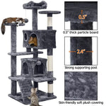 Large Cat House for for Kittens & Cat Tree Cat Tower Condo with 2 Condos Scratching Posts Large Cat House for for Kittens & Cats - shimendi