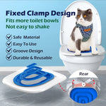 Cat Toilet Trainer Litter Box Cat Toilet Training Reusable Simple Installation Open Cat Raising Artifact - shimendi