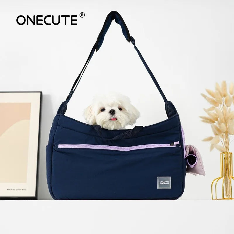 Onecute Pet Carrier Shoulder Bag Travel Bag Business Packages Transport Basket For Small Medium Dogs