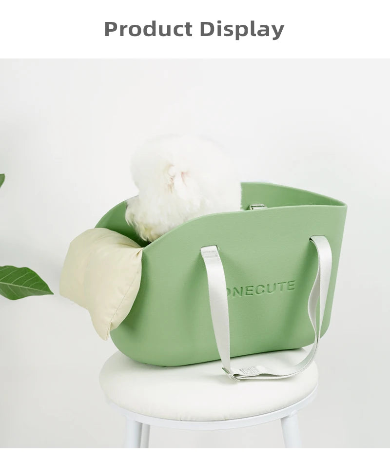 EVA Pet Carrier Bag, Waterproof & Breathable Dog Cat Shoulder Backpack, Lightweight Portable for Small Animals Outdoor Travel