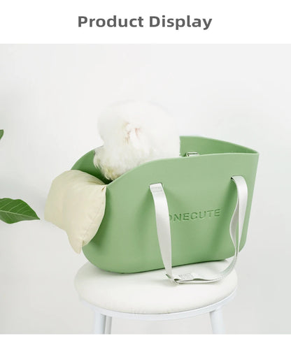 EVA Pet Carrier Bag, Waterproof & Breathable Dog Cat Shoulder Backpack, Lightweight Portable for Small Animals Outdoor Travel