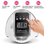 Nail Dryer LED Nail Lamp UV Light  For Curing All Gel Nail Polish With  LCD Display Motion Sensing Manicure Pedicure Salon Tools - shimendi