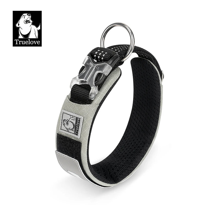 Truelove Pet Collar Reflective Multifunctional Personalized Dog Collar DuPont Soft Breathable Adjustable for Large Dogs TLC5611