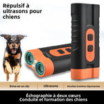 Dog Repeller Portable Ultrasonic Deterrent Handheld Anti-barking 3in1 Dog Training Device Repel Animals Pets Dog Trainer - shimendi