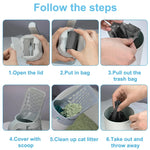 Reusable Cat Litter Scoop Refill for Cats, Litter Box Toilet Waste Cleaner Pet Supplies - shimendi