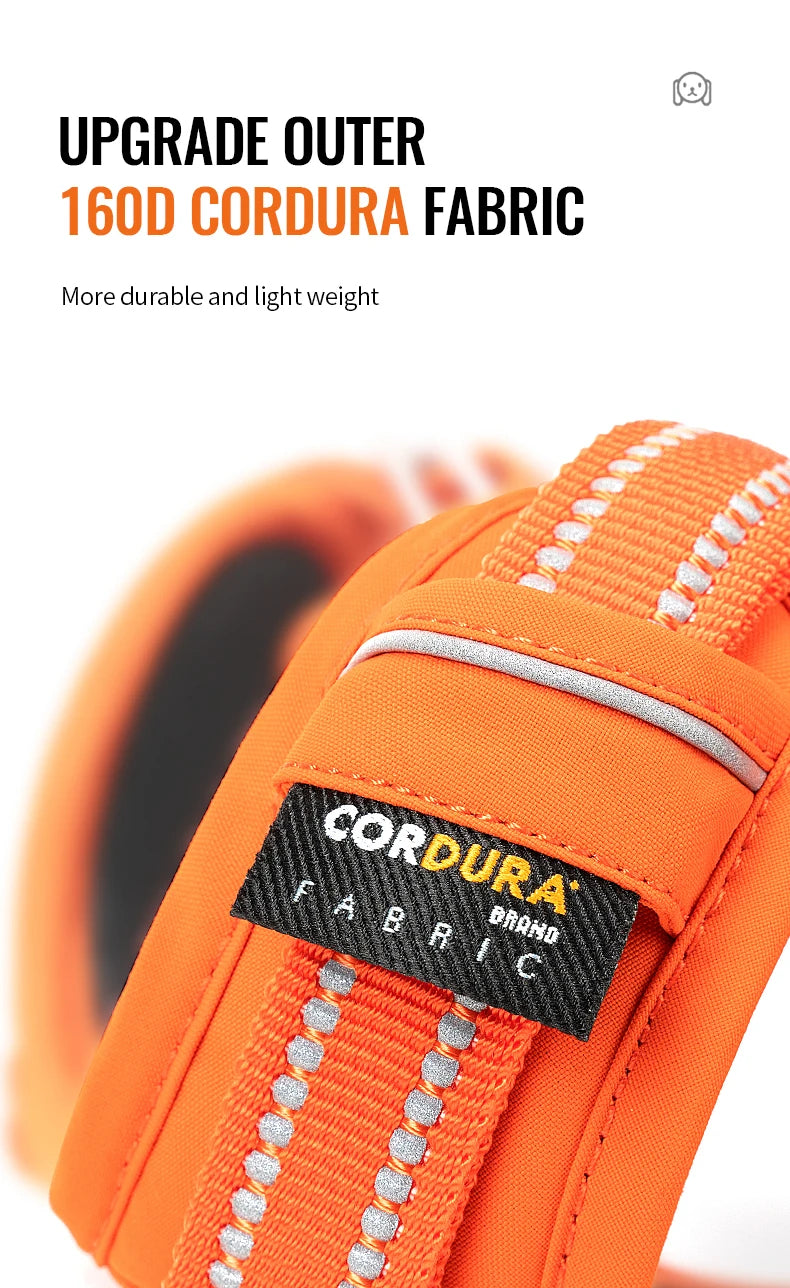 TRUE LOVE Pet Harness No Pull Nylon Reflective Dog Harness Adjustable Comfortable Control Step-in Brilliant Truelove TLH5654