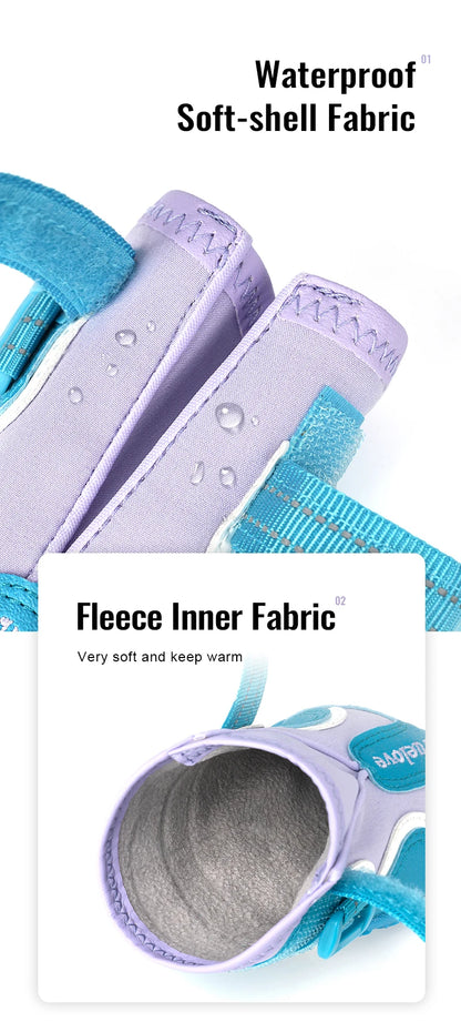 Truelove Dog Shoes for Large Medium Dog Boots & Paw Protectors for Winter Snowy Day Pavement Waterproof with TPR Sole TLS3963