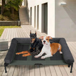 XXL XL Large Dog Bed Outdoor Raised Dog Bed with Cooling Breathable Mat and Soft Plush Mat Pet Puppy Camping Cot for Home Garden shimendi Sécurité et Confort pour Chien chat| Shimendi