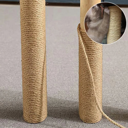 Natural Sisal Rope for Cat Tree DIY Scratching Post Toy Climbing Frame Replacement Kitten Claw Scratch Furniture Handmade Ropes