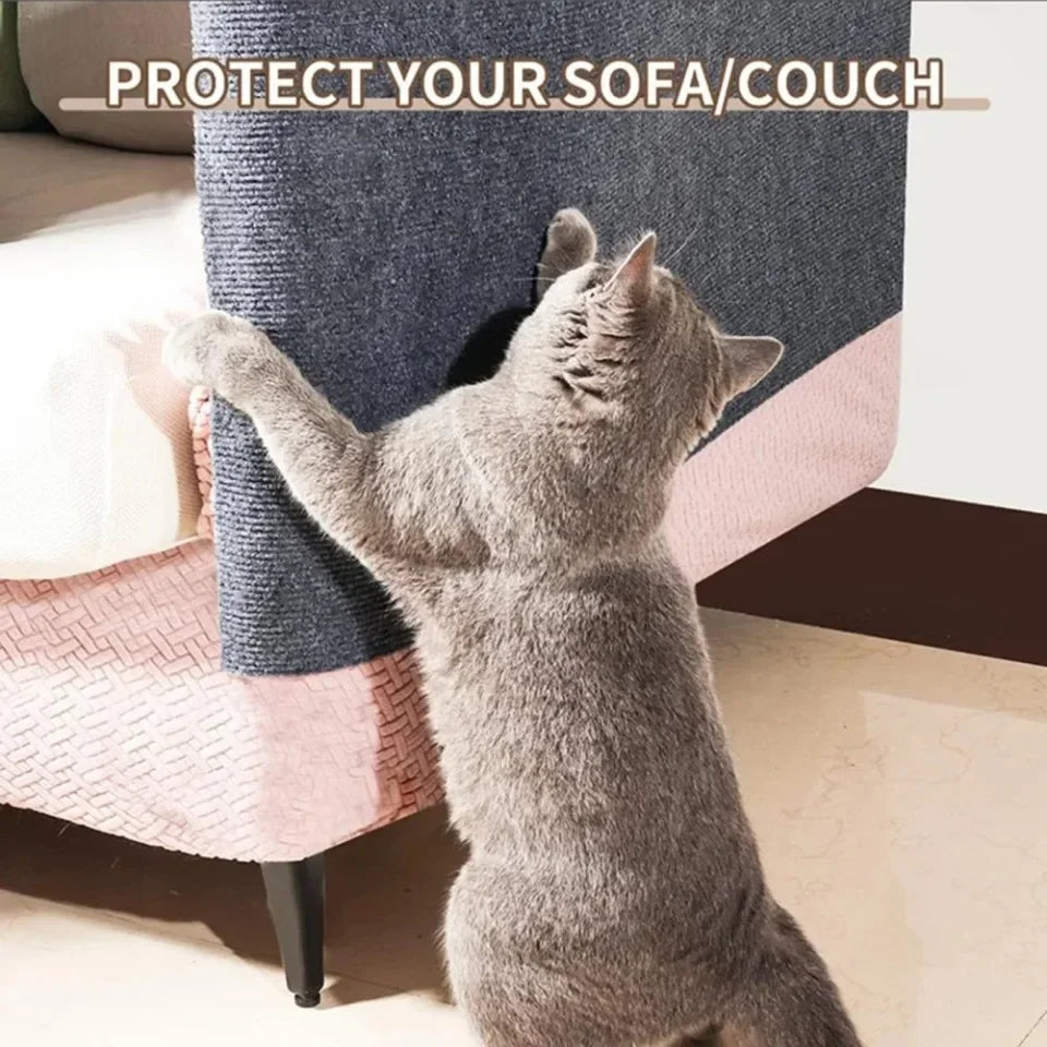 Cat Scratch Protector with Selfadhesive Freeform Cutting Carpet Mat Cat Scratch Protection Furniture Pet Training Sofa Protector