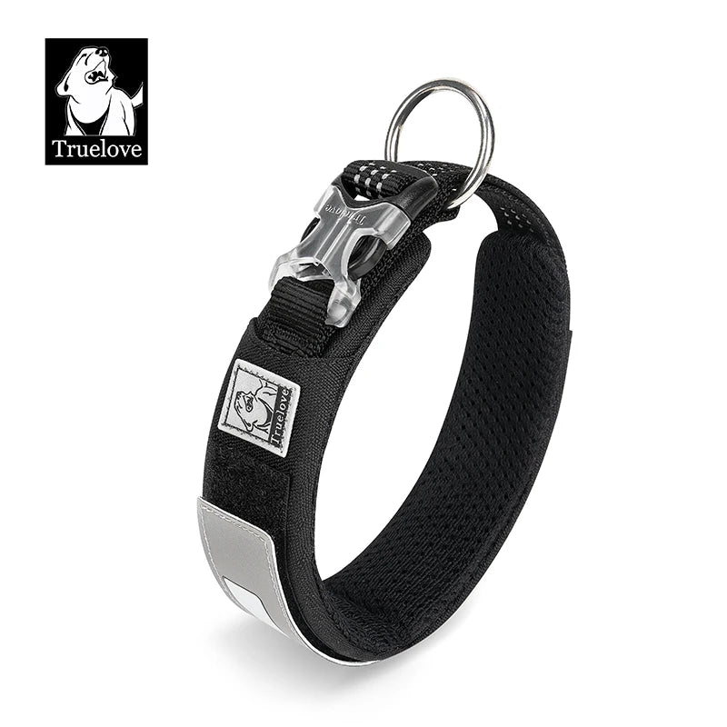 Truelove Pet Collar Reflective Multifunctional Personalized Dog Collar DuPont Soft Breathable Adjustable for Large Dogs TLC5611