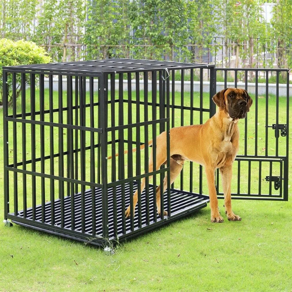 XXL Large Heavy Duty Dog Crate Strong Pet Cage Tear