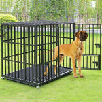 XXL Large Heavy Duty Dog Crate Strong Pet Cage Tear - shimendi